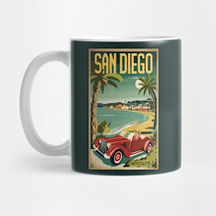 A Vintage Travel Art of San Diego - California - US Mug